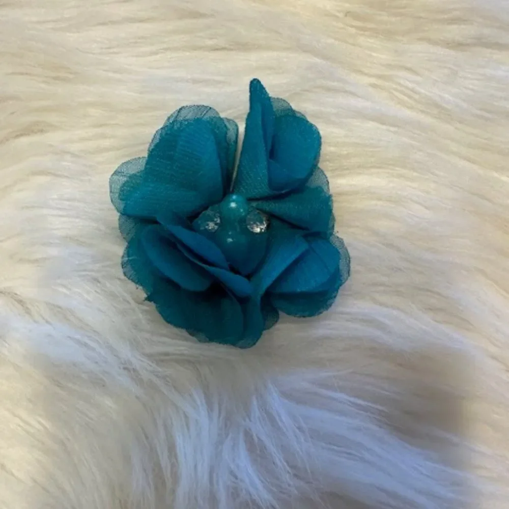 ***** Bundle (5) of Chiffon Flower Hairbows     5B8105  Handmade NWT Boutique